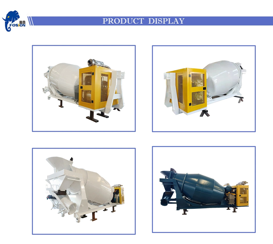 Machinery Equipment Construction Engineering Cement Mixer Concrete Mixers 8m3 4m3